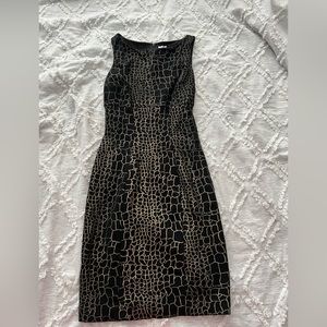 Cachè Animal Print Cocktail/Work Dress